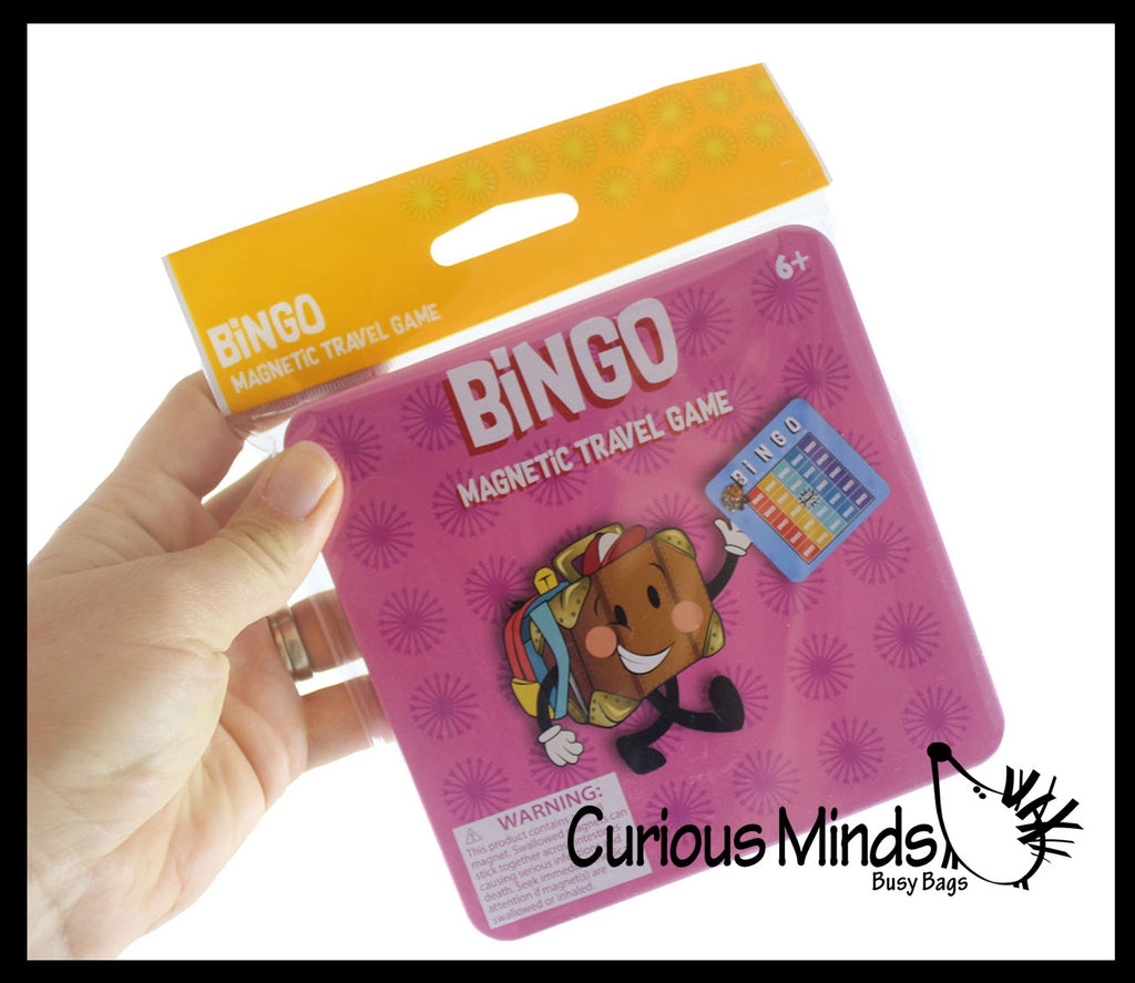 Mini Tin Magnetic Travel Games - Assorted Tiny Classic Board Games - Children's Games for Car or Airplane