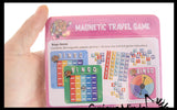 Mini Tin Magnetic Travel Games - Assorted Tiny Classic Board Games - Children's Games for Car or Airplane