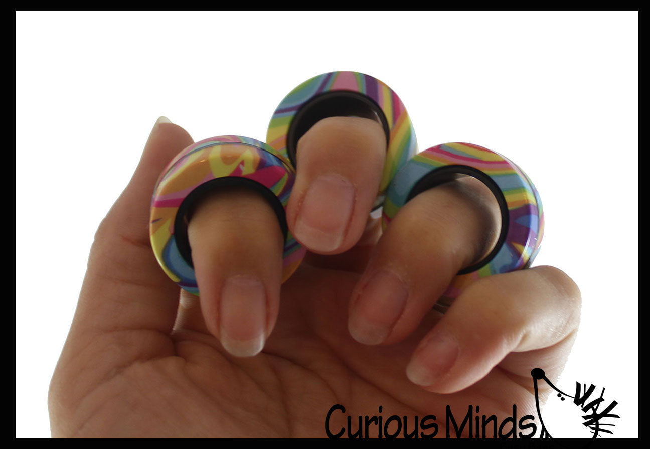 Magni Rings Fidget Magnetic Ring Fidgets - 3 Spinning Rings - Trick Fidget | Curious Minds ...