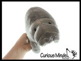 Plush Manatee Sea Cow Soft Stuffed Animal - Cute Adorable Plushie
