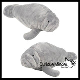 Plush Manatee Sea Cow Soft Stuffed Animal - Cute Adorable Plushie
