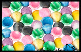 Large 1.75" Marble Dome Poppers - Rubber Pop Up Toy - Pop and Drop - Turn Dome Inside Out & Watch it Fly - Fun Classic Retro Novelty Toy for Birthday Goodie Bags Prizes