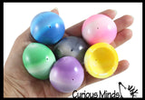 Large 1.75" Marble Dome Poppers - Rubber Pop Up Toy - Pop and Drop - Turn Dome Inside Out & Watch it Fly - Fun Classic Retro Novelty Toy for Birthday Goodie Bags Prizes