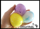 Easter Egg Soft Squishy Doh Ball - Marbled Egg Shaped Fidget Stress Ball