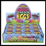 Easter Egg Soft Squishy Doh Ball - Marbled Egg Shaped Fidget Stress Ball