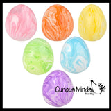 Easter Egg Soft Squishy Doh Ball - Marbled Egg Shaped Fidget Stress Ball