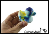 Regular 2" Marble Print Rubber Ducks - Rubber Duckies - Cute Novelty Prize Reward Giveaway