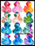 Regular 2" Marble Print Rubber Ducks - Rubber Duckies - Cute Novelty Prize Reward Giveaway