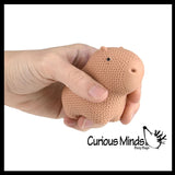 NEW - Marshmallow Crochet Look Capybara Animal Stress Balls - Ultra Soft Kneadable Fidget Squish Balls - Amazingly Soft