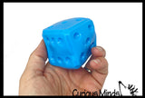 Marshmallow Dice Small 2" Stress Balls - Ultra Soft Kneadable Fidget Squish Balls - Amazingly Soft