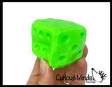 Marshmallow Dice Small 2" Stress Balls - Ultra Soft Kneadable Fidget Squish Balls - Amazingly Soft