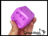 Marshmallow Dice Small 2" Stress Balls - Ultra Soft Kneadable Fidget Squish Balls - Amazingly Soft