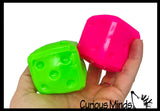 Marshmallow Dice Small 2" Stress Balls - Ultra Soft Kneadable Fidget Squish Balls - Amazingly Soft