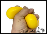 Marshmallow Fruit Stress Balls - Ultra Soft Kneadable Fidget Squish Balls - Amazingly Soft