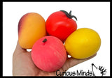 Marshmallow Fruit Stress Balls - Ultra Soft Kneadable Fidget Squish Balls - Amazingly Soft