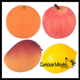 Marshmallow Fruit Stress Balls - Ultra Soft Kneadable Fidget Squish Balls - Amazingly Soft