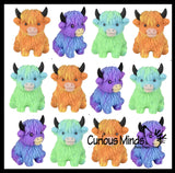 NEW - Marshmallow Highland Cow Animal Stress Balls - Ultra Soft Kneadable Fidget Squish Balls - Amazingly Soft