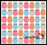 Marshmallow Sloth Animal Stress Balls - Ultra Soft Kneadable Fidget Squish Balls - Amazingly Soft