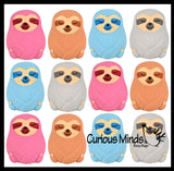 Marshmallow Sloth Animal Stress Balls - Ultra Soft Kneadable Fidget Squish Balls - Amazingly Soft