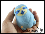 Marshmallow Sloth Animal Stress Balls - Ultra Soft Kneadable Fidget Squish Balls - Amazingly Soft