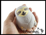 Marshmallow Sloth Animal Stress Balls - Ultra Soft Kneadable Fidget Squish Balls - Amazingly Soft