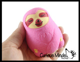 Marshmallow Sloth Animal Stress Balls - Ultra Soft Kneadable Fidget Squish Balls - Amazingly Soft