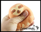 Marshmallow Sloth Animal Stress Balls - Ultra Soft Kneadable Fidget Squish Balls - Amazingly Soft