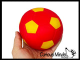 Marshmallow Soccer Ball Large 4.25" Stress Balls - Ultra Soft Kneadable Fidget Squish Balls - Amazingly Soft