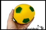 Marshmallow Soccer Ball Large 4.25" Stress Balls - Ultra Soft Kneadable Fidget Squish Balls - Amazingly Soft