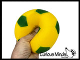 Marshmallow Soccer Ball Large 4.25" Stress Balls - Ultra Soft Kneadable Fidget Squish Balls - Amazingly Soft