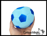 Marshmallow Soccer Ball Large 4.25" Stress Balls - Ultra Soft Kneadable Fidget Squish Balls - Amazingly Soft