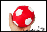 Marshmallow Soccer Ball Large 4.25" Stress Balls - Ultra Soft Kneadable Fidget Squish Balls - Amazingly Soft