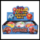 Marshmallow Soccer Ball Large 4.25" Stress Balls - Ultra Soft Kneadable Fidget Squish Balls - Amazingly Soft