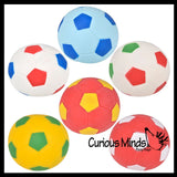 Marshmallow Soccer Ball Large 4.25" Stress Balls - Ultra Soft Kneadable Fidget Squish Balls - Amazingly Soft