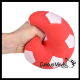 Marshmallow Soccer Ball Large 4.25" Stress Balls - Ultra Soft Kneadable Fidget Squish Balls - Amazingly Soft