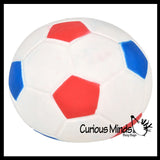 Marshmallow Soccer Ball Large 4.25" Stress Balls - Ultra Soft Kneadable Fidget Squish Balls - Amazingly Soft