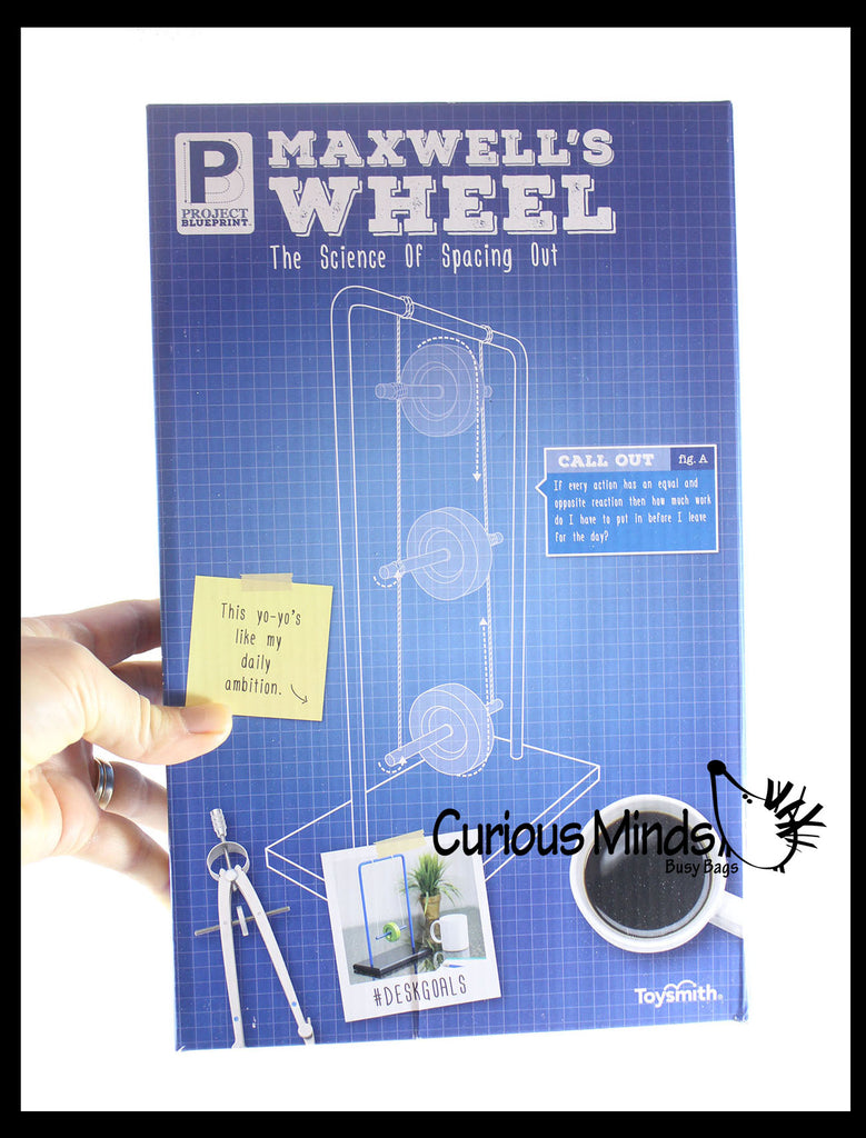 Maxwells Wheel Desk Toy - Physics Motion Toy Kinetic
