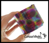 Metallic Plastic Magic Spring Coil Toy -  Sensory Fidget Toy - Relaxing & Mesmerizing - Stair Walking Fun Classic Toy