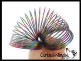 Metallic Plastic Magic Spring Coil Toy -  Sensory Fidget Toy - Relaxing & Mesmerizing - Stair Walking Fun Classic Toy