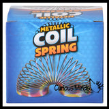 Metallic Plastic Magic Spring Coil Toy -  Sensory Fidget Toy - Relaxing & Mesmerizing - Stair Walking Fun Classic Toy