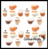 Cute Coffee Cup Micro Slow Rise Squishy Toys - Memory Foam Party Favors, Prizes, OT