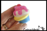 Cute Cupcake Micro Slow Rise Squishy Treat Toys - Memory Foam Party Favors, Prizes, OT