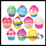 Cute Cupcake Micro Slow Rise Squishy Treat Toys - Memory Foam Party Favors, Prizes, OT