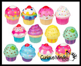 Cute Cupcake Micro Slow Rise Squishy Treat Toys - Memory Foam Party Favors, Prizes, OT