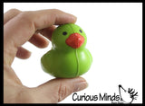Cute Duck Micro Slow Rise Squishy Toys - Memory Foam Party Favors, Prizes, OT Rubber Duckie