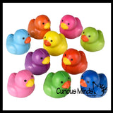 Cute Duck Micro Slow Rise Squishy Toys - Memory Foam Party Favors, Prizes, OT Rubber Duckie