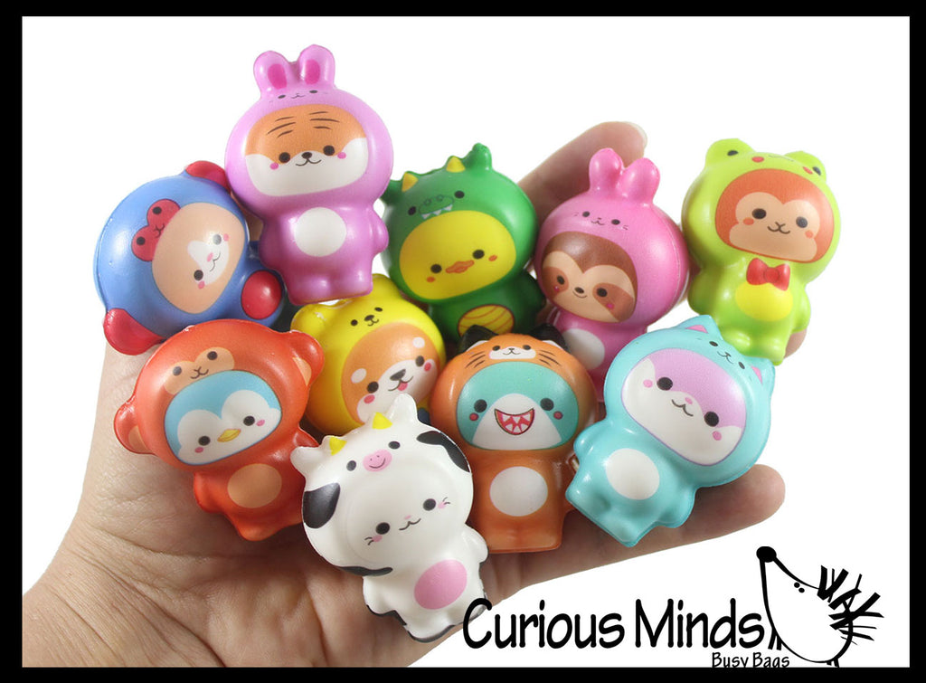 Cute Costume Animals Micro Slow Rise Squishy Toys - Memory Foam Party Favors, Prizes, OT