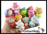 Cute Costume Animals Micro Slow Rise Squishy Toys - Memory Foam Party Favors, Prizes, OT