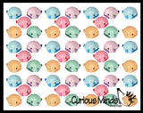 Cute Blobfish Slow Rise Squishies Figures - Ugly Fish with Nose Novelty Prize Reward Giveaway Soft Squishy Foam