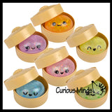 NEW -Mini Mystery Glitter Jelly Gel Series 2" Dumpling Dim Sum - Ultra Squishy Relaxing Sensory Fidget Stress Toy